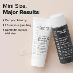 Paula's Choice 8% AHA Gel exfoliant texture swirl demonstrates gentle resurfacing.