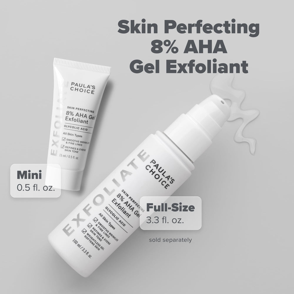 Paula's Choice apply-gel exfoliation routine demonstrates simple nightly use