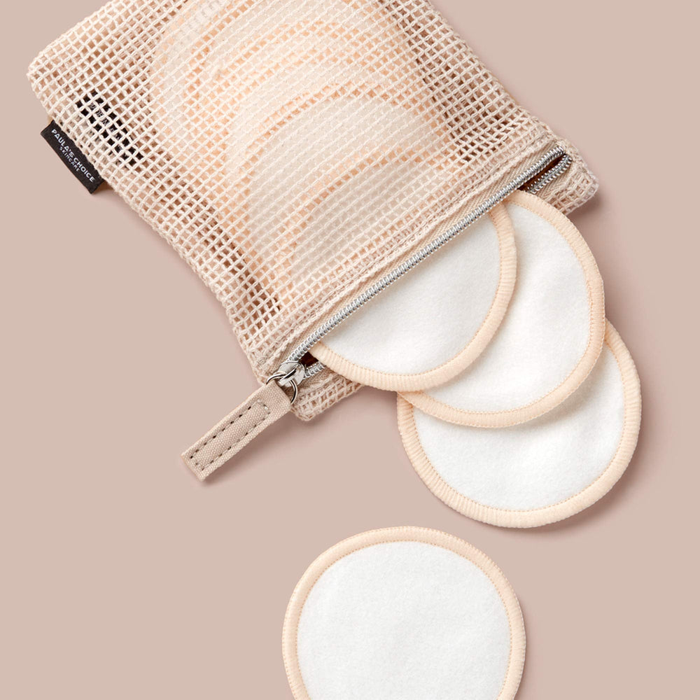 Paula's Choice applying-toner-with-rounds reduces waste while evenly distributing formulas.