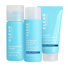 Paula's Choice CLEAR travel kit cleanser image showing gentle pore-clearing action.
