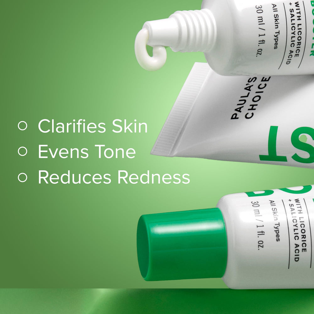 Paula's Choice BOOST azelaic acid serum dispenser showing easy daily use.