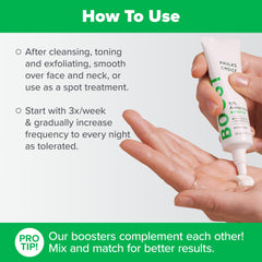 Paula's Choice BOOST azelaic acid texture closeup reveals lightweight, oil-free feel for daily use.