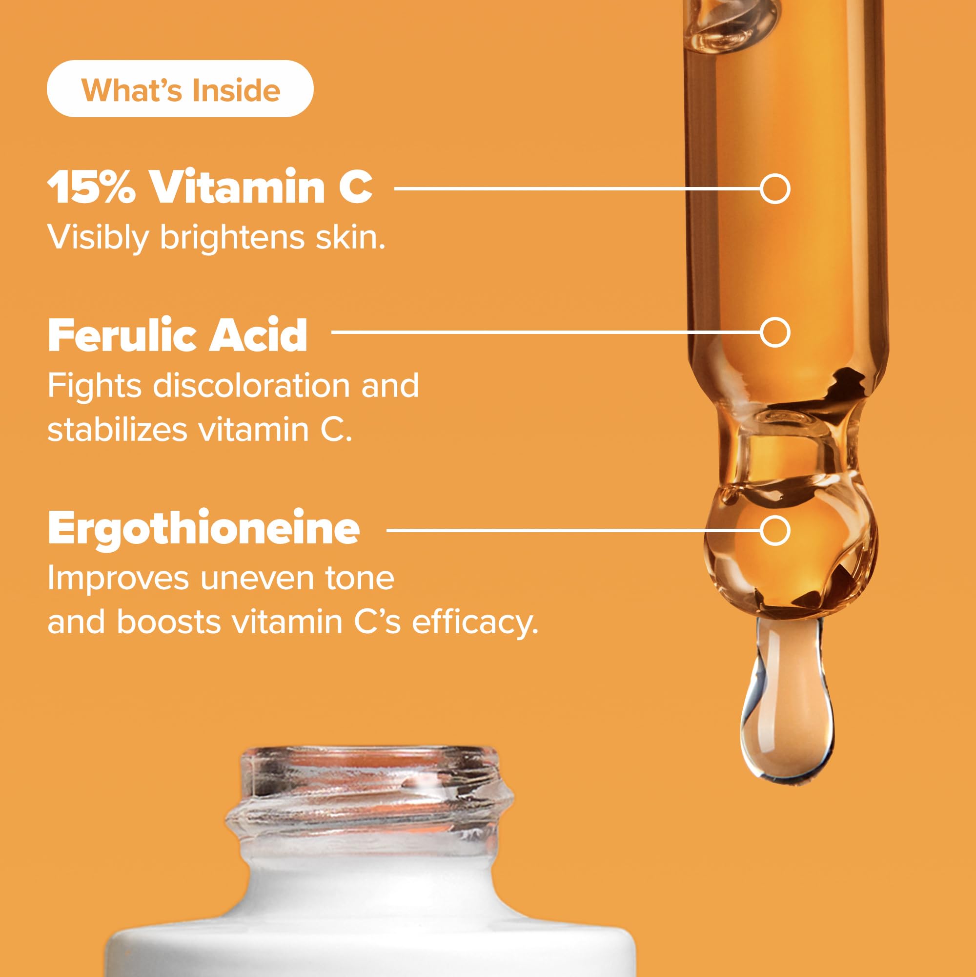 Paula's Choice BOOST C15 serum ergothioneine detail highlights oxidative protection.