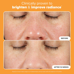Paula's Choice BOOST C15 serum in-hand application showing smooth spread.