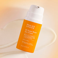Paula's Choice C5 Eye Cream texture shot emphasizes peptide-powered anti-aging feel