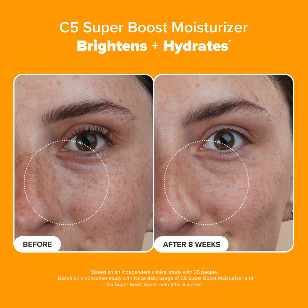 Paula's Choice C5 Super Boost cream texture swatch showing smooth, hydrating finish.
