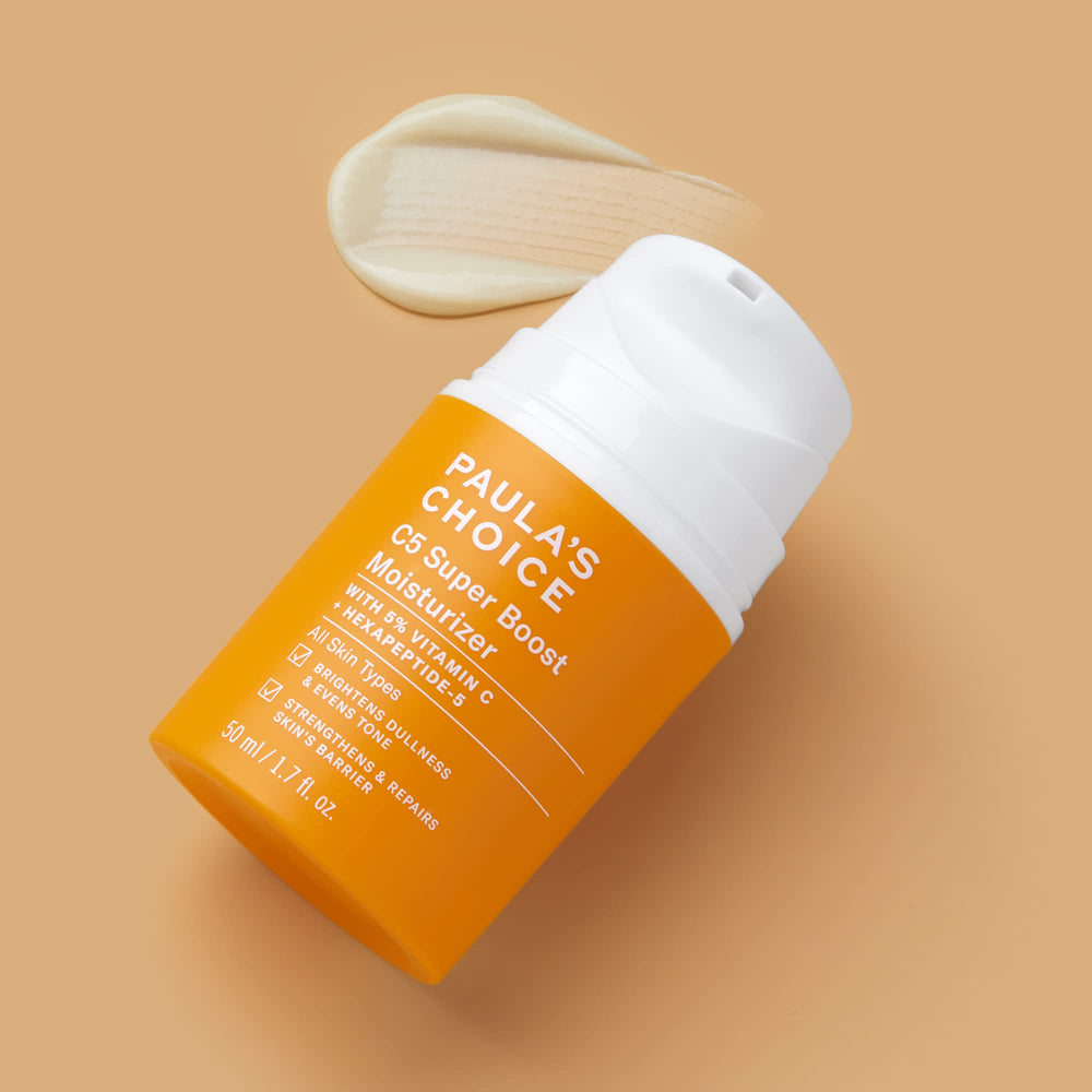 Paula's Choice C5 Super Boost fragrance-free label communicates clean, irritation-free use.