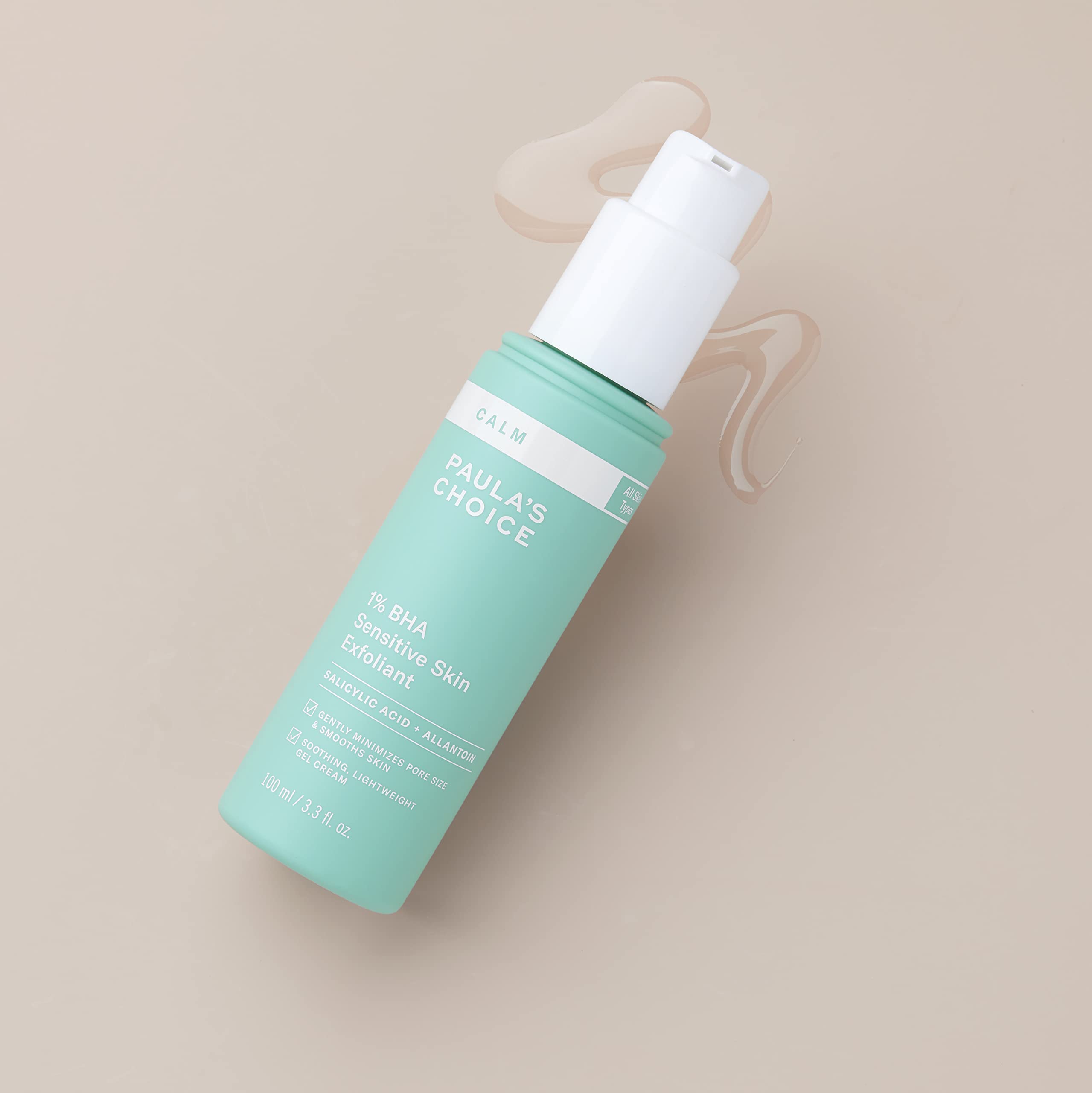 Rosacea-prone skin use depicted with Paula's Choice CALM 1% BHA exfoliant.