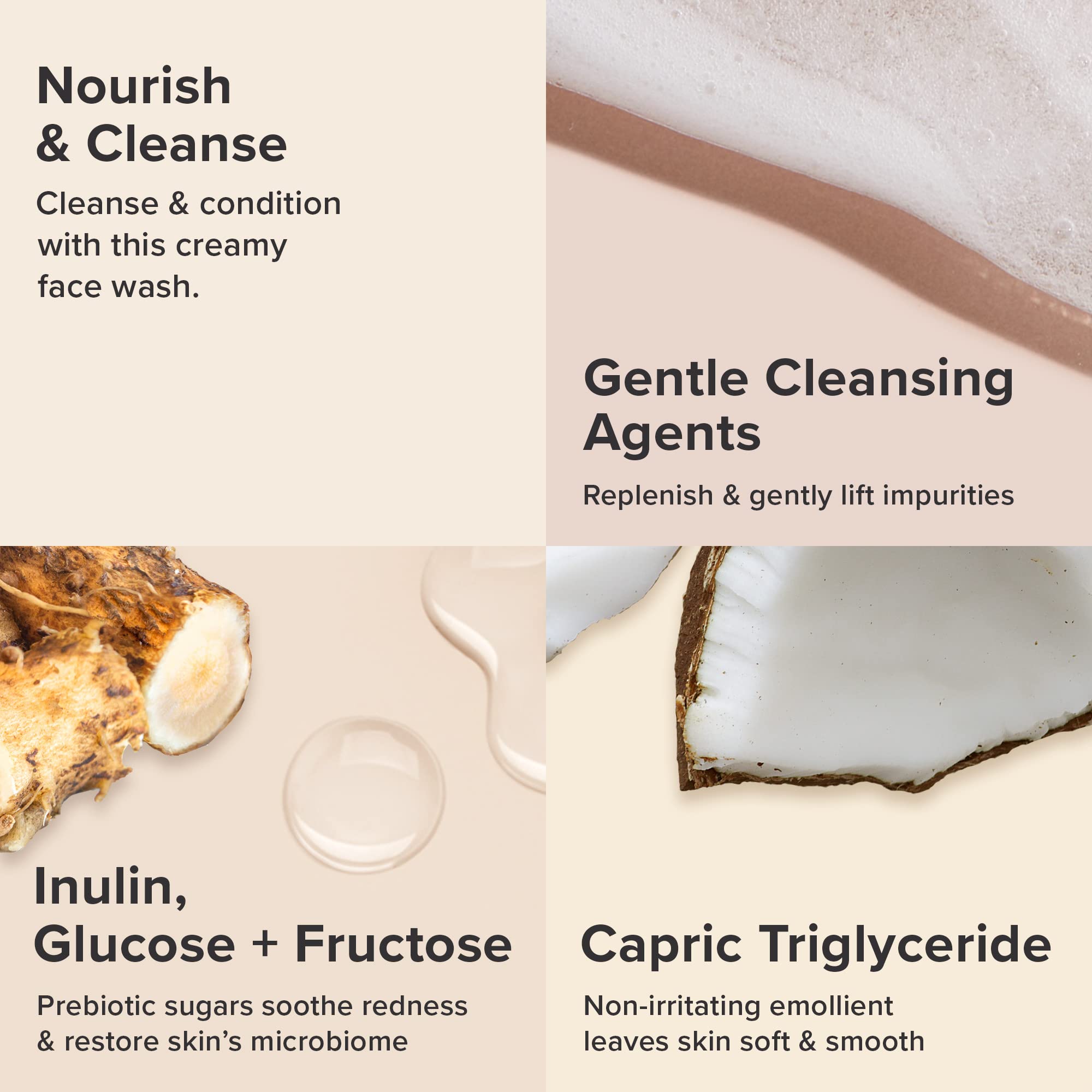 Paula's Choice CALM cleanser texture spreads smoothly for sensitive skin cleansing.