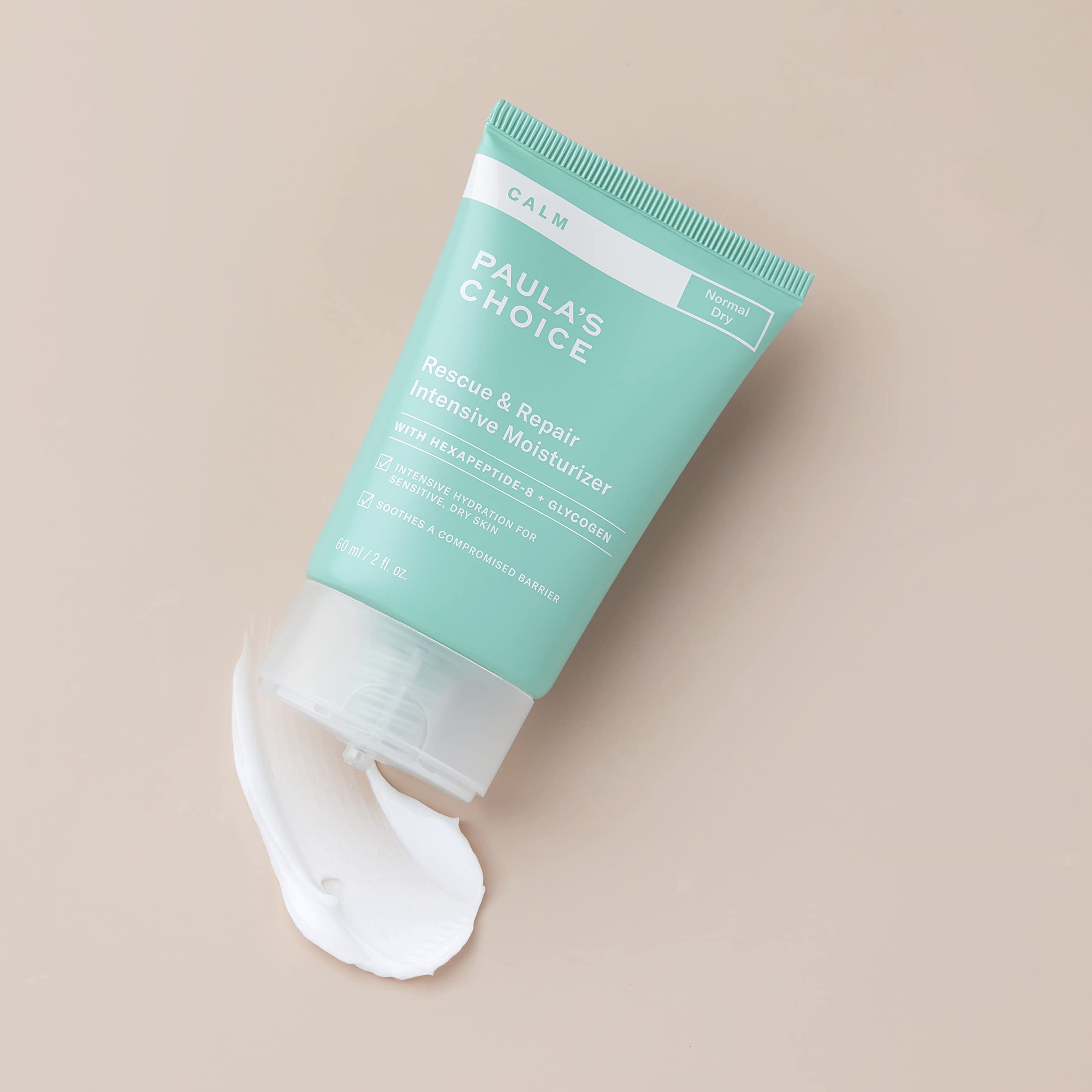 Paula's Choice Calm Intensive ingredients panel signals soothing components for barrier support