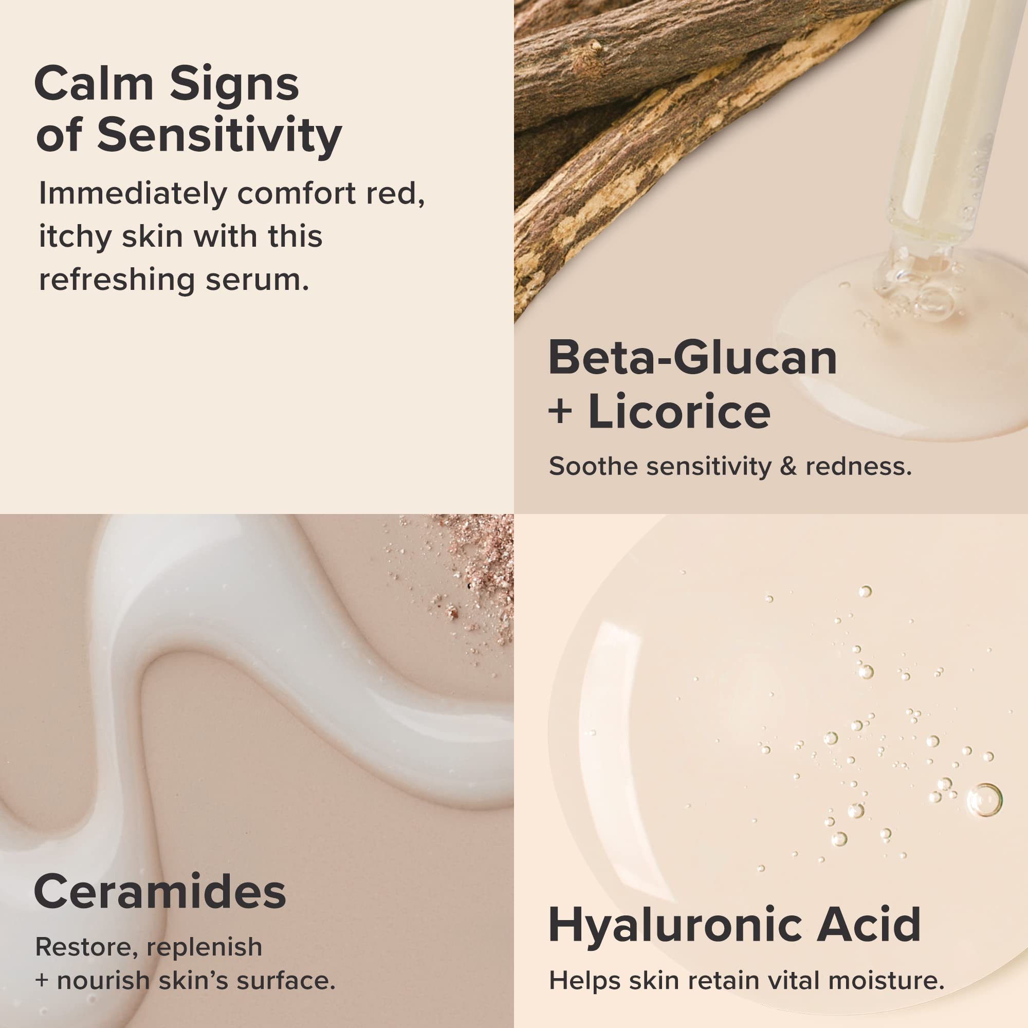 Paula's Choice Calm Serum applied to face; redness relief in action.