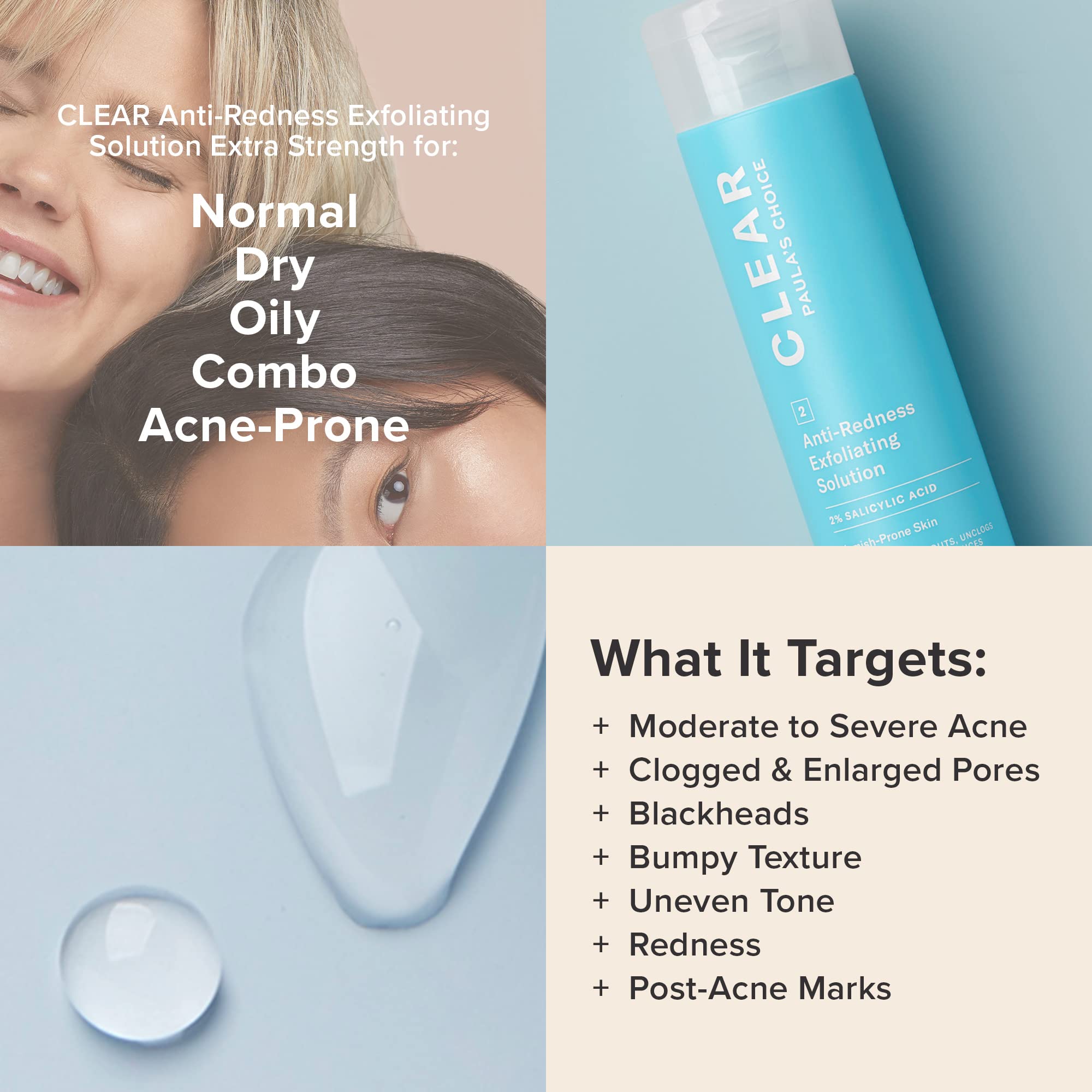 Paula's Choice Clear Exfoliator packaging details show sustainable practices.