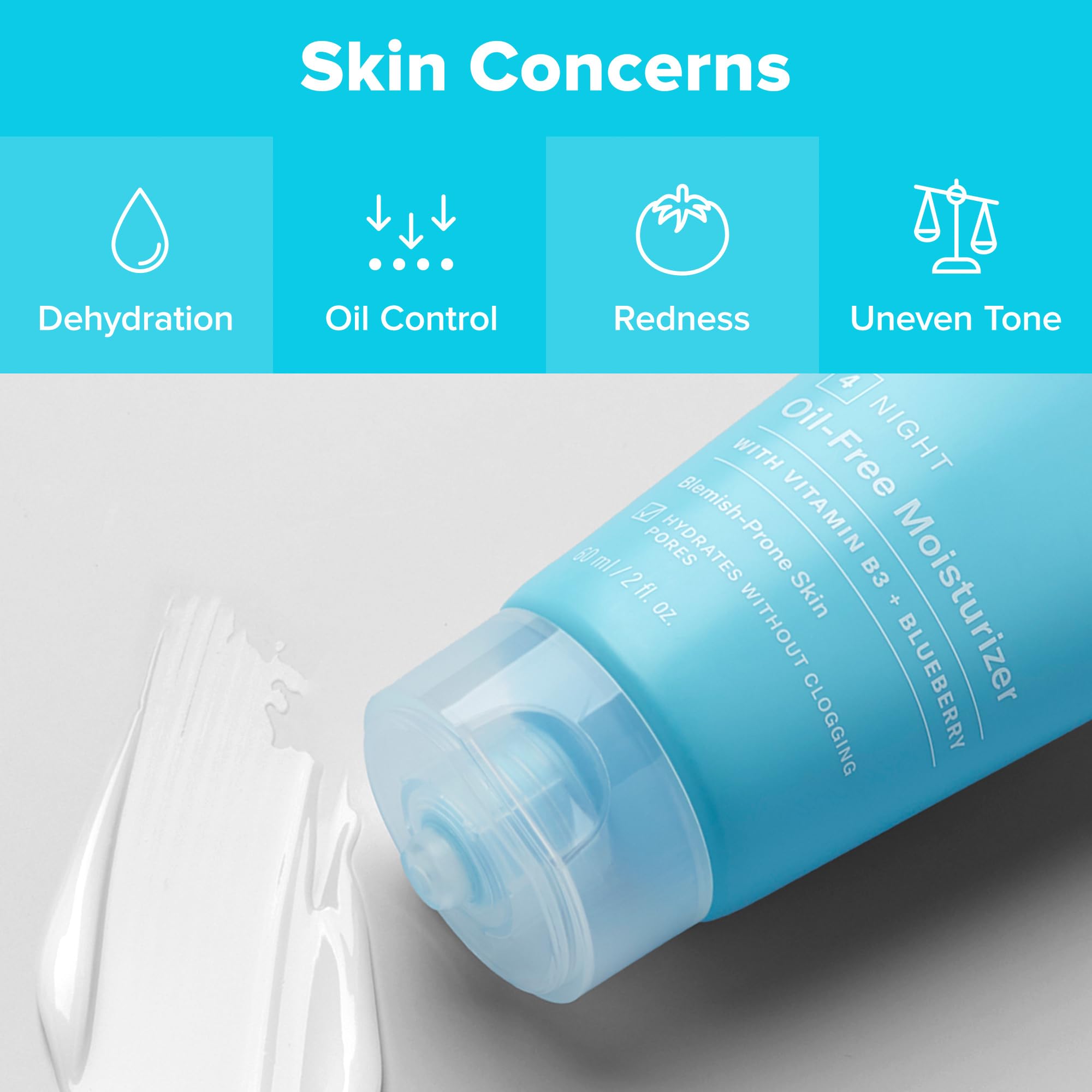Paula's Choice CLEAR Oil-Free Moisturizer swatch illustrating lightweight texture