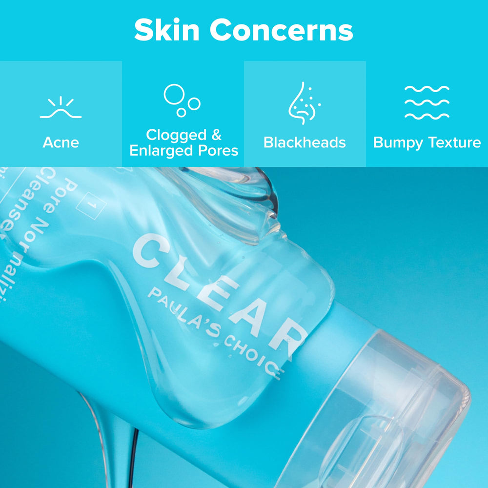 Paula's Choice CLEAR Pore Normalizing Cleanser foam-lather closeup shows a light cleansing experience.