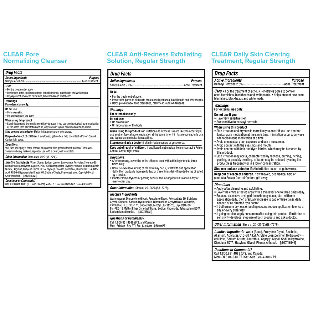 Paula's Choice Clear Regular Strength kit in-use scene hints at routine consistency.