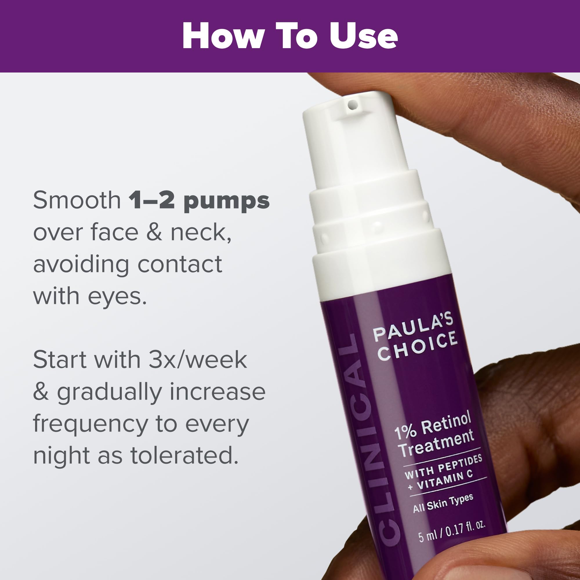 Paula's Choice CLINICAL 1% Retinol with hyaluronic acid provides lightweight hydration