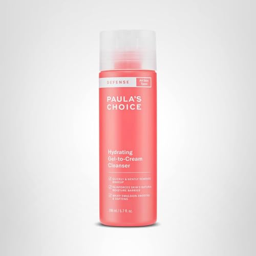 Paula's Choice DEFENSE gel-to-cream action demonstrates a soothing, effective cleanse