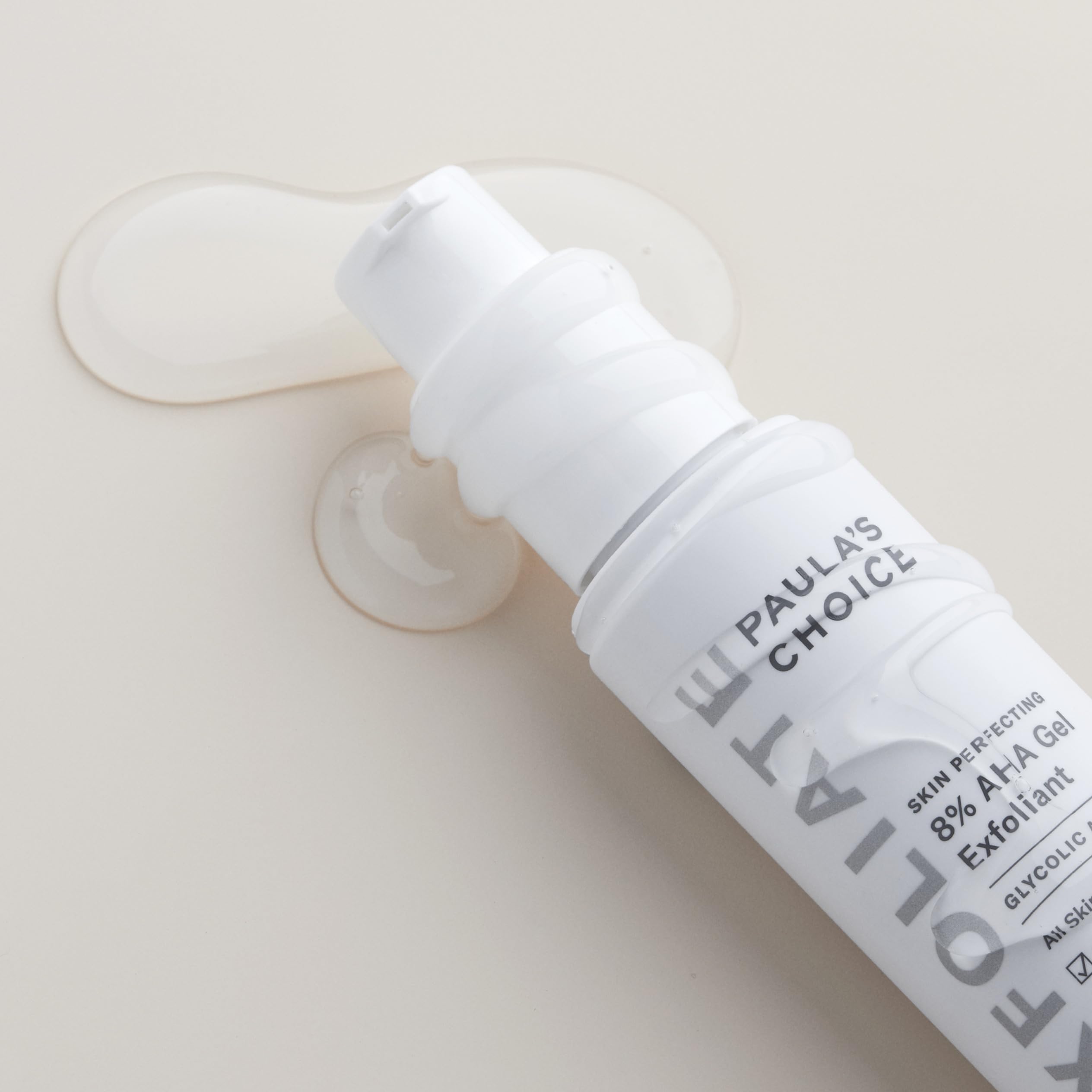 Fragrance-free Paula's Choice packaging signals sensitive-skin friendly care.