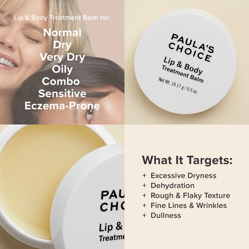 Paula's Choice balm on lips delivers rich hydration