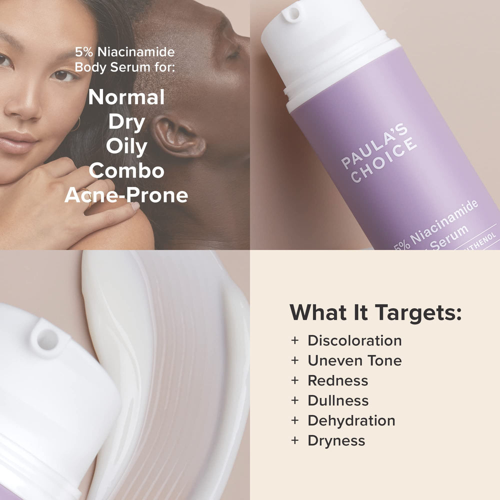 Paula's Choice body tone swatch demonstrates evenness across chest and limbs