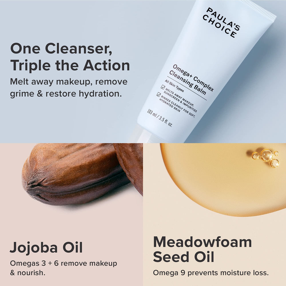 Paula's Choice Omega Complex Balm eye makeup removal with soothing, gentle performance.