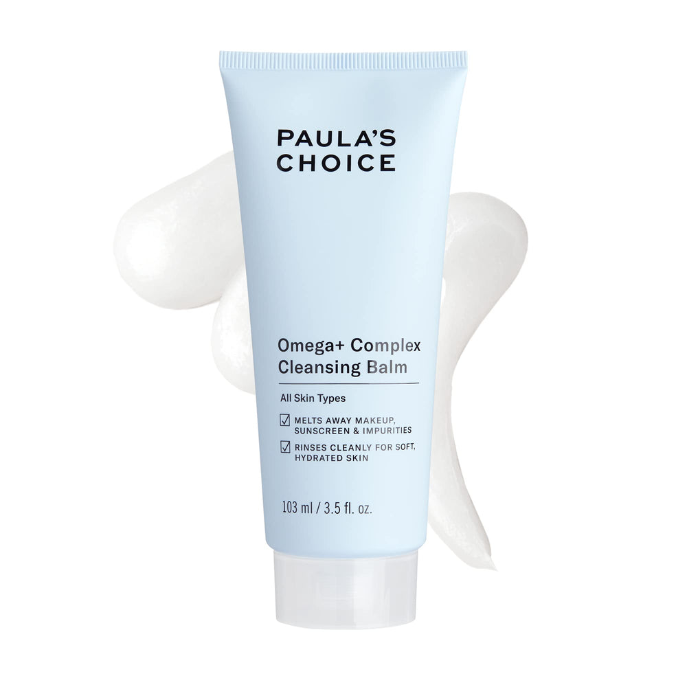 Paula's Choice Omega Complex Balm pours smoothly for gentle makeup removal and hydration.