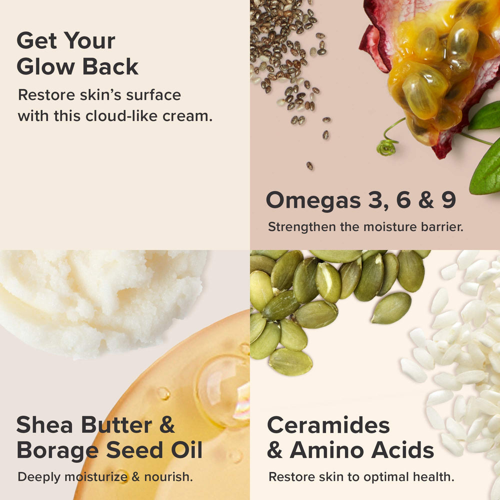 Paula's Choice Omega+ Complex Moisturizer skin swatch reveals quick absorption and glow