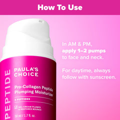 Paula's Choice Pro-Collagen Peptide applied to face for satin finish