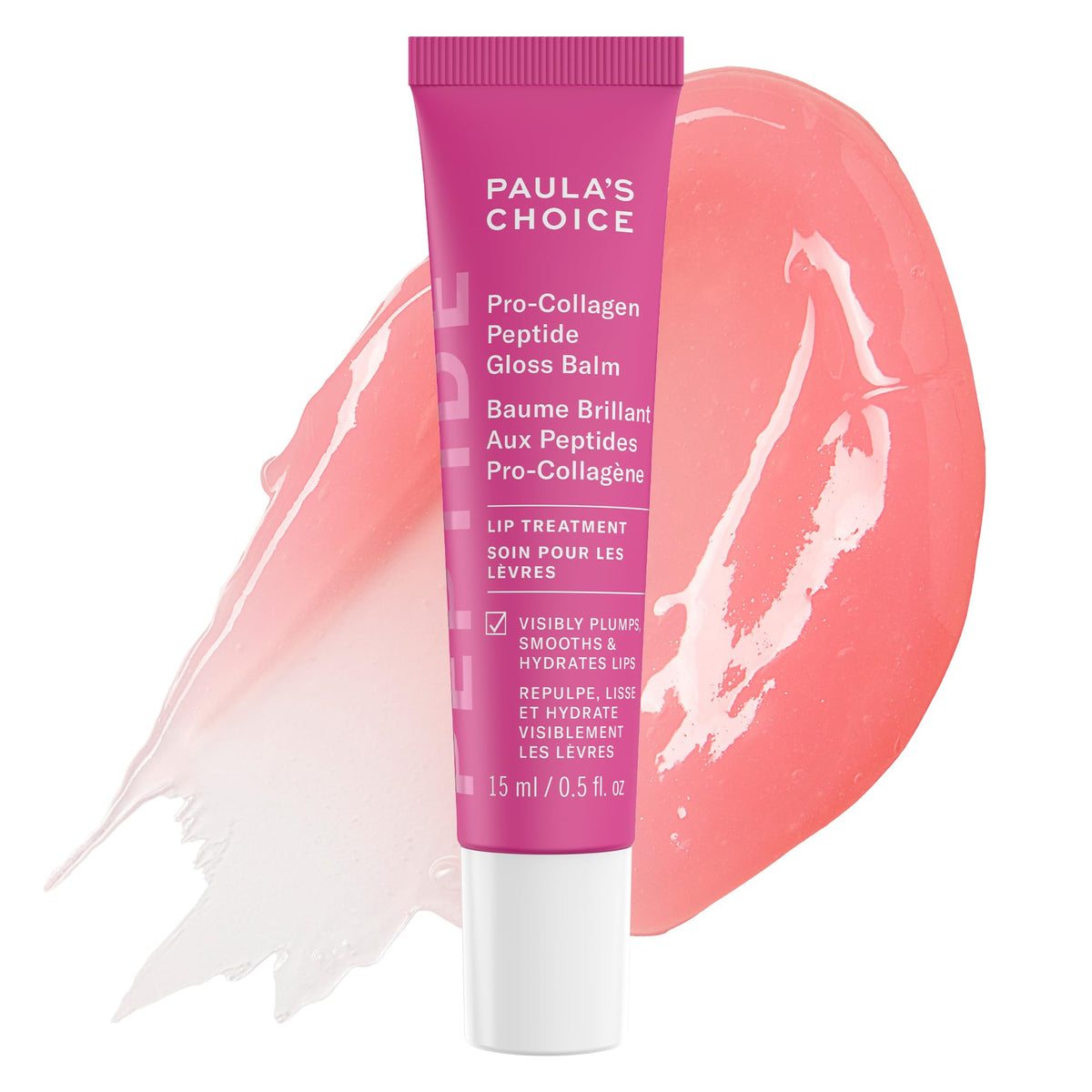 Paula's Choice Pro-Collagen Gloss Lip Balm bottle with glossy hydration.