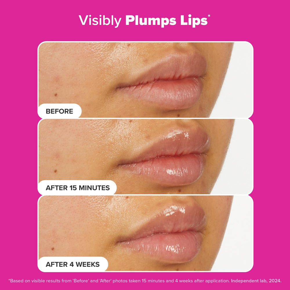 Paula's Choice Pro-Collagen Peptide Gloss ingredients closeup with antioxidants.