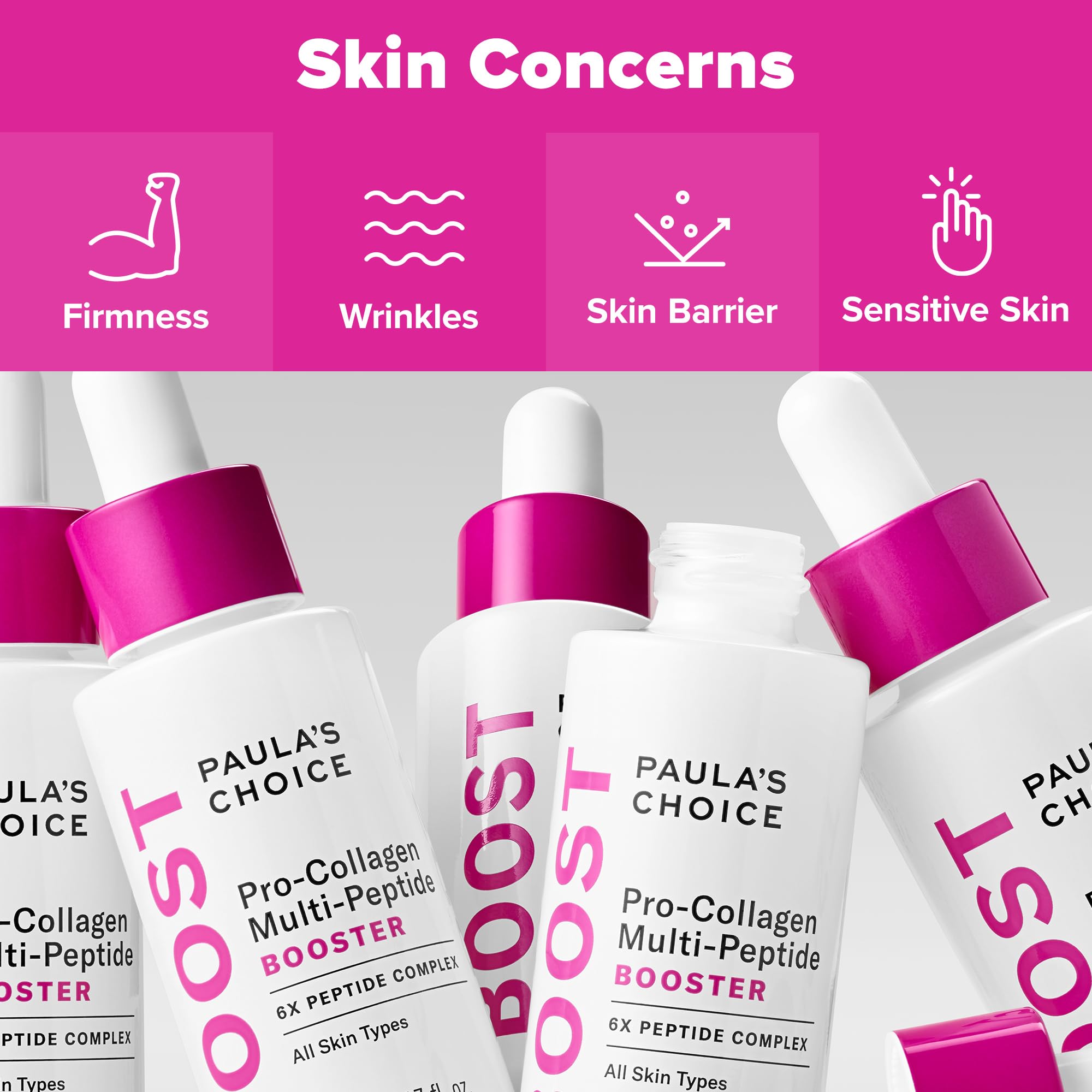 Paula's Choice Pro-Collagen serum after application for firmer-looking skin