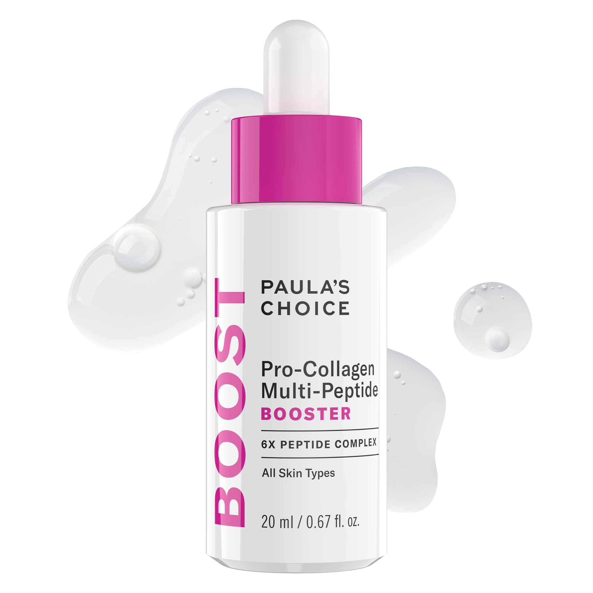 Paula's Choice Pro-Collagen serum bottle close-up for quick smoothing