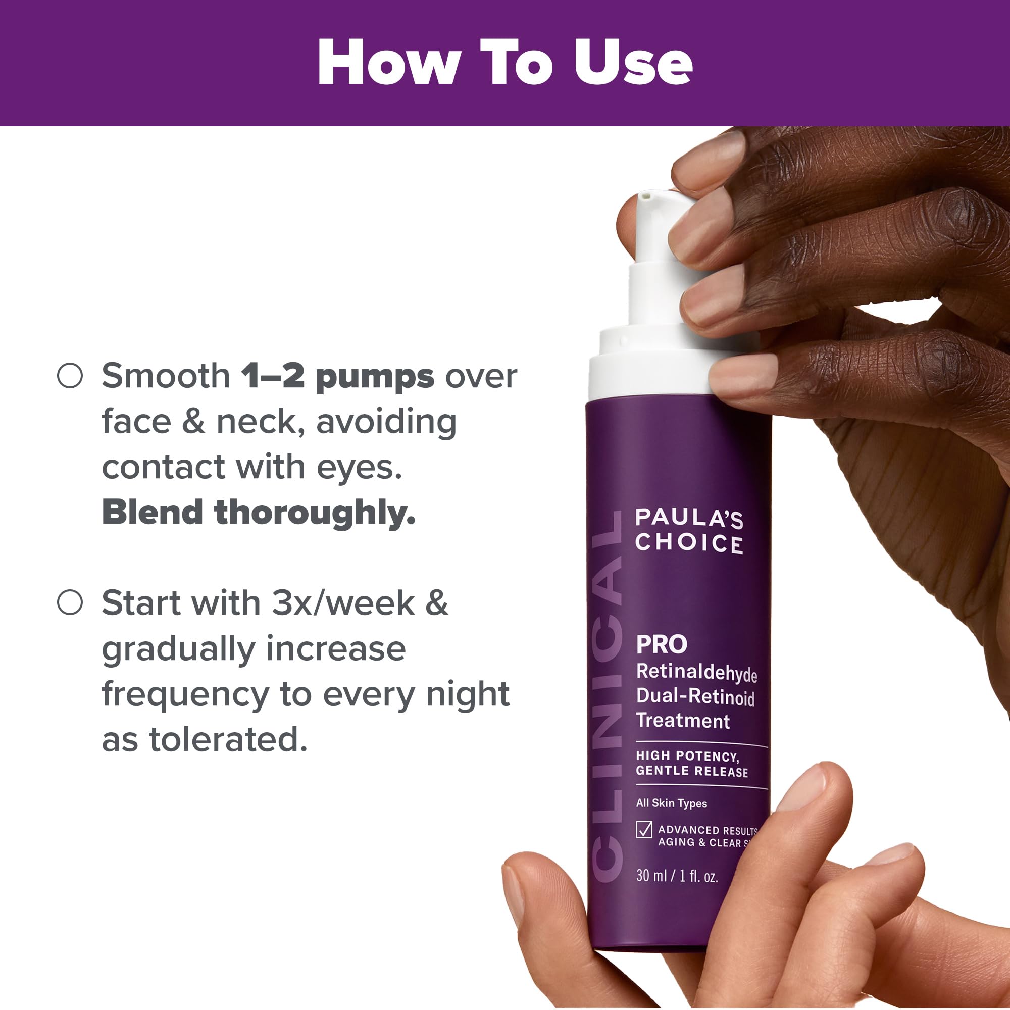 Paula's Choice Pro Retinaldehyde for breakout-prone skin shown in routine setup