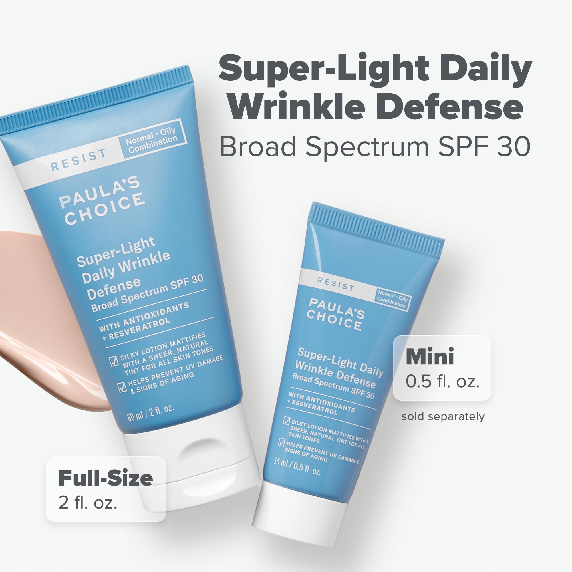 Paula's Choice RESIST antioxidants resveratrol boost in nourishing formula.