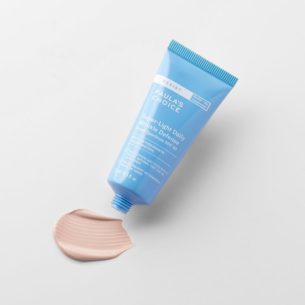 Paula's Choice RESIST SPF30 fragrance-free label communicates sensitive-skin friendly formula.