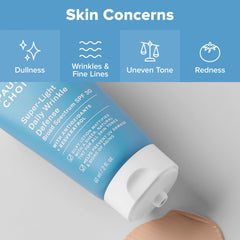 Paula's Choice RESIST mineral sunscreen close-up showing non-greasy finish.