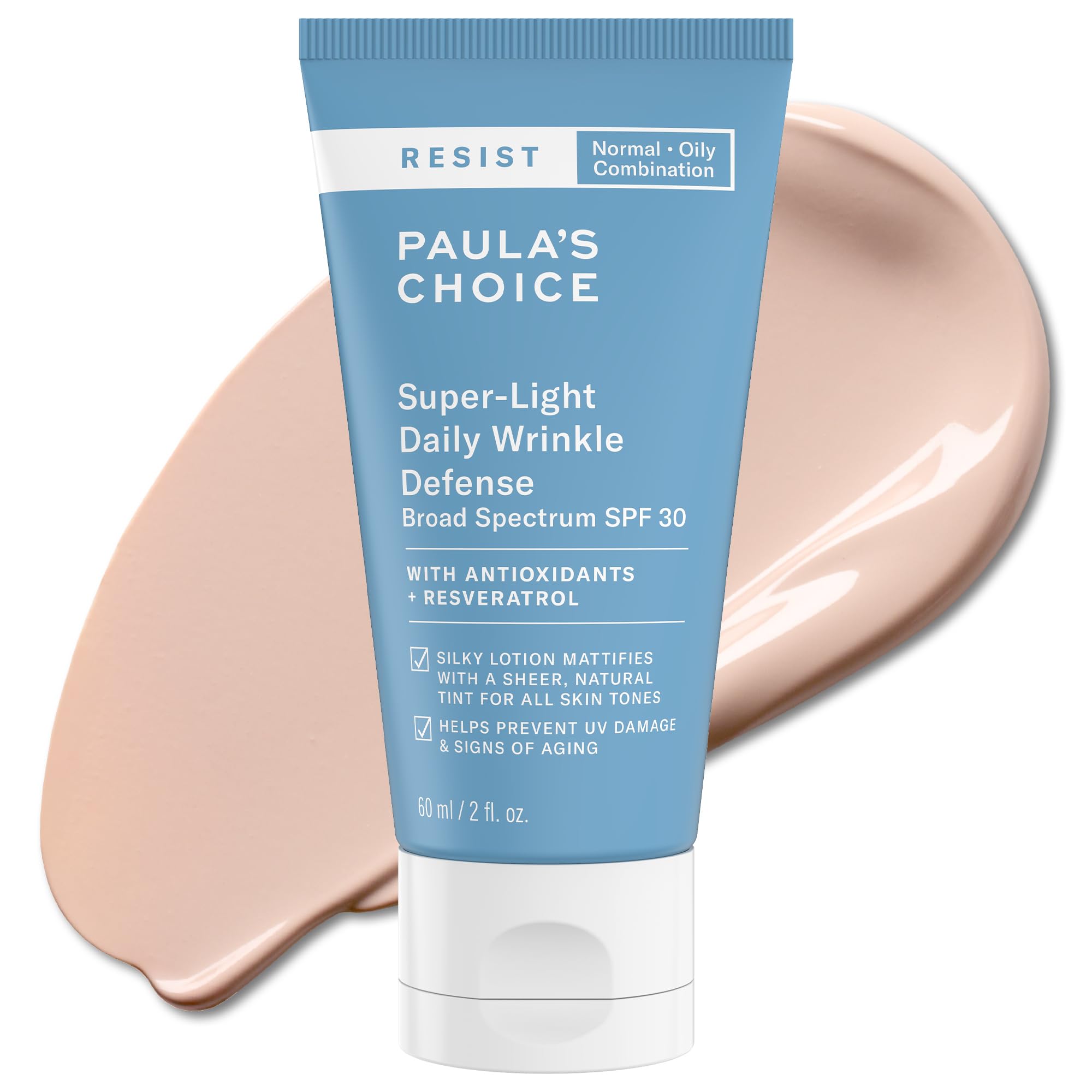 Paula's Choice RESIST tinted sunscreen with matte finish for oil control.