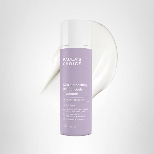 Paula's Choice retinol body lotion 4oz bottle demonstrates convenient travel-friendly packaging.