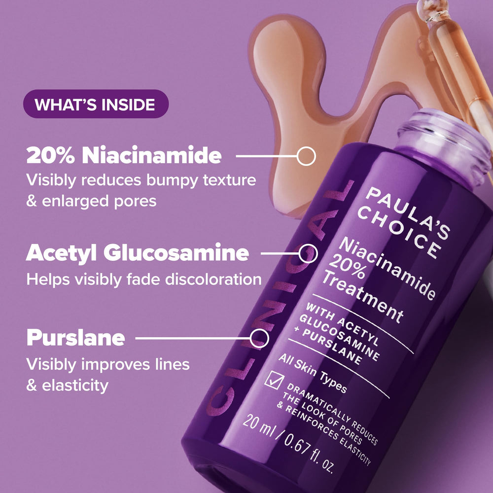 Paula's Choice serum on skin with droplet dispensing demonstrates immediate surface feel and smoothing.