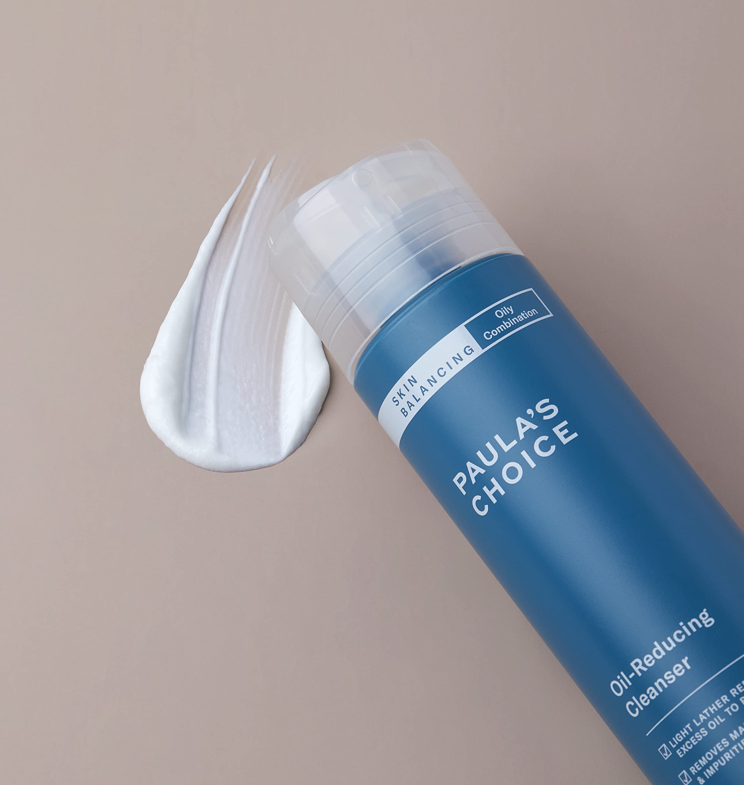 Paula's Choice Skin Balancing fragrance-free label on bottle for sensitive skin.