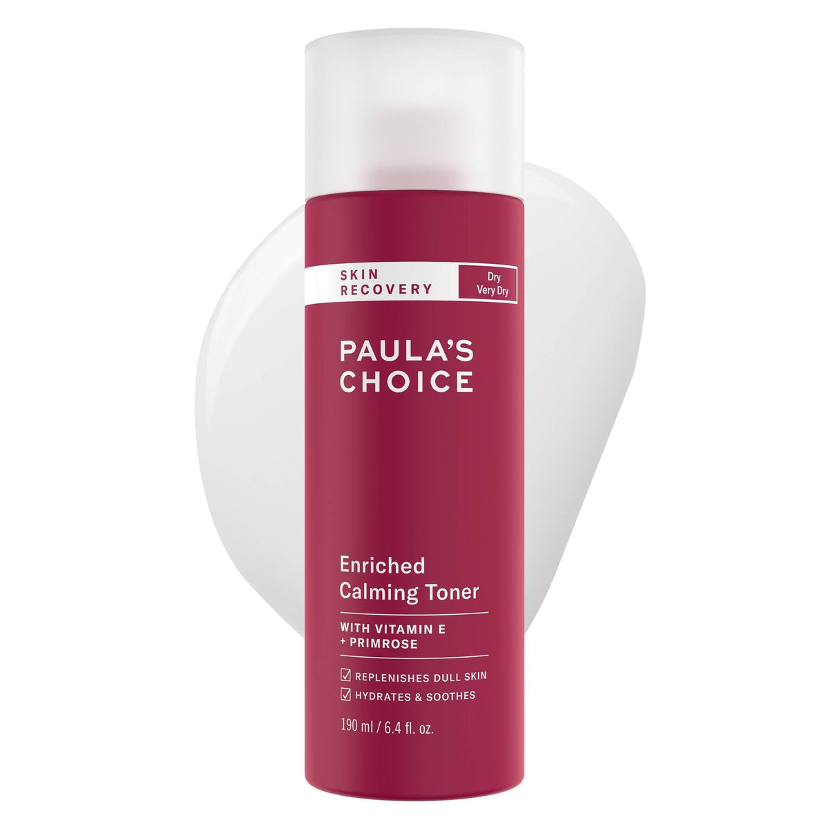 Paula's Choice Skin Recovery Calming Toner bottle front for fragrance-free hydration
