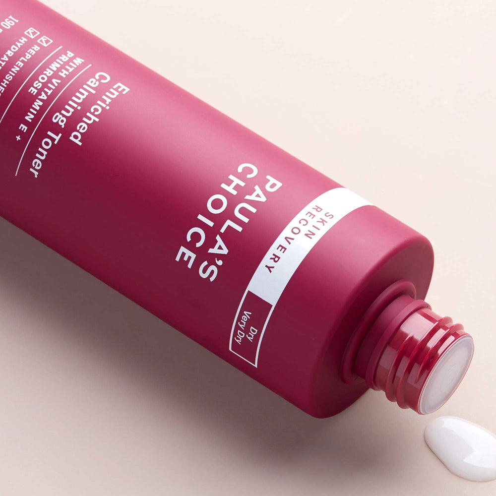 Eco-friendly packaging from Paula's Choice Skin Recovery Calming Toner featured on box