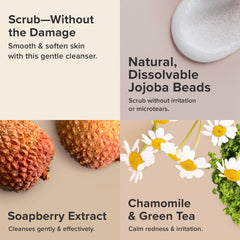 Vitamin E and Green Tea ingredients in Paula's Choice The UnScrub for antioxidant-inspired cleansing.