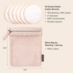 Paula's Choice washable laundry bag keeps rounds clean and organized.
