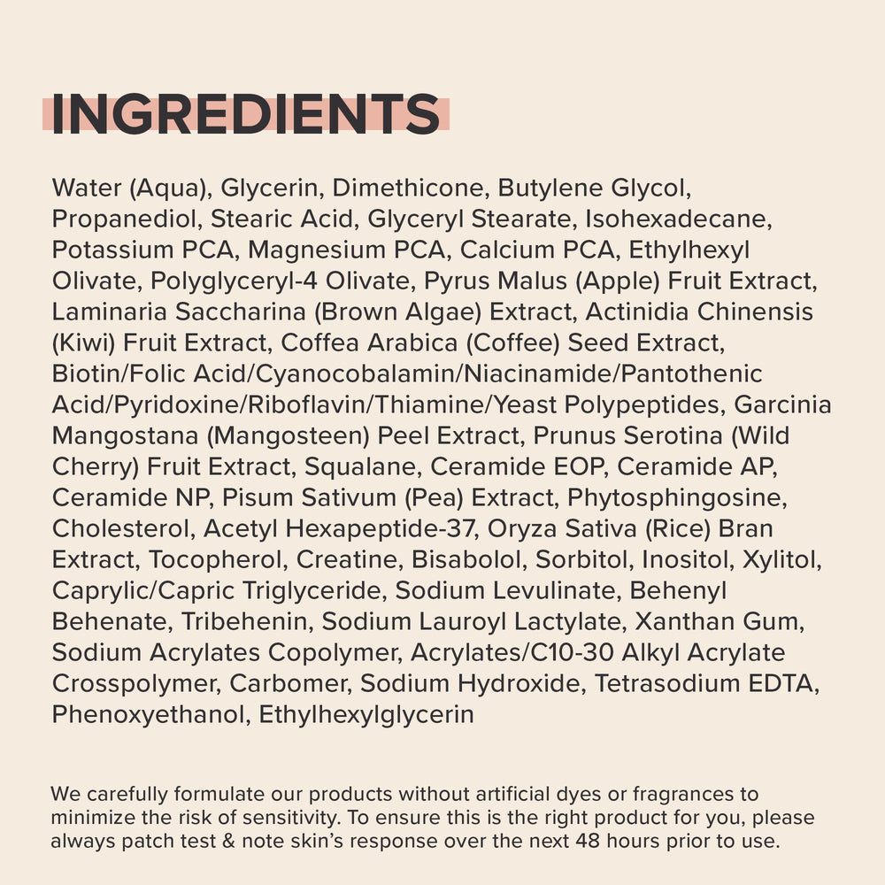Paula's Choice Water-Infusing Electrolyte Face Moisturizer closeup on skin emphasizes refreshed feel and glow