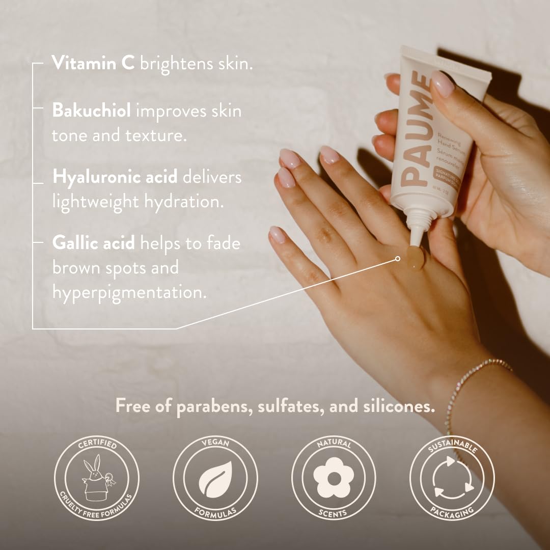 PAUME plant-based emollients close-up illustrating deep hydration for cuticles and nails.