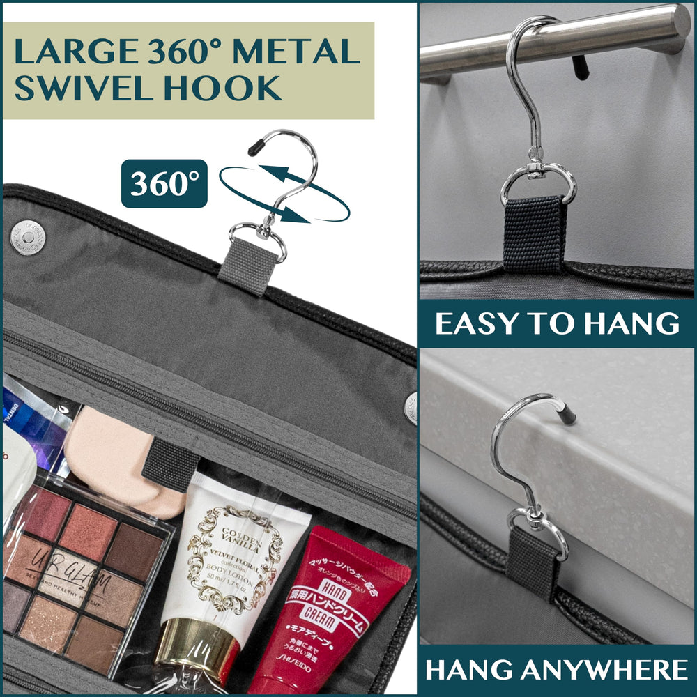 PAVILIA waterproof compartment keeps wet items separate and secure