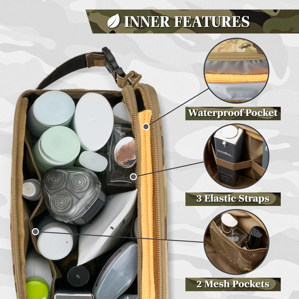 PAVILIA bag showing dry-wet separation pocket for organized packing.