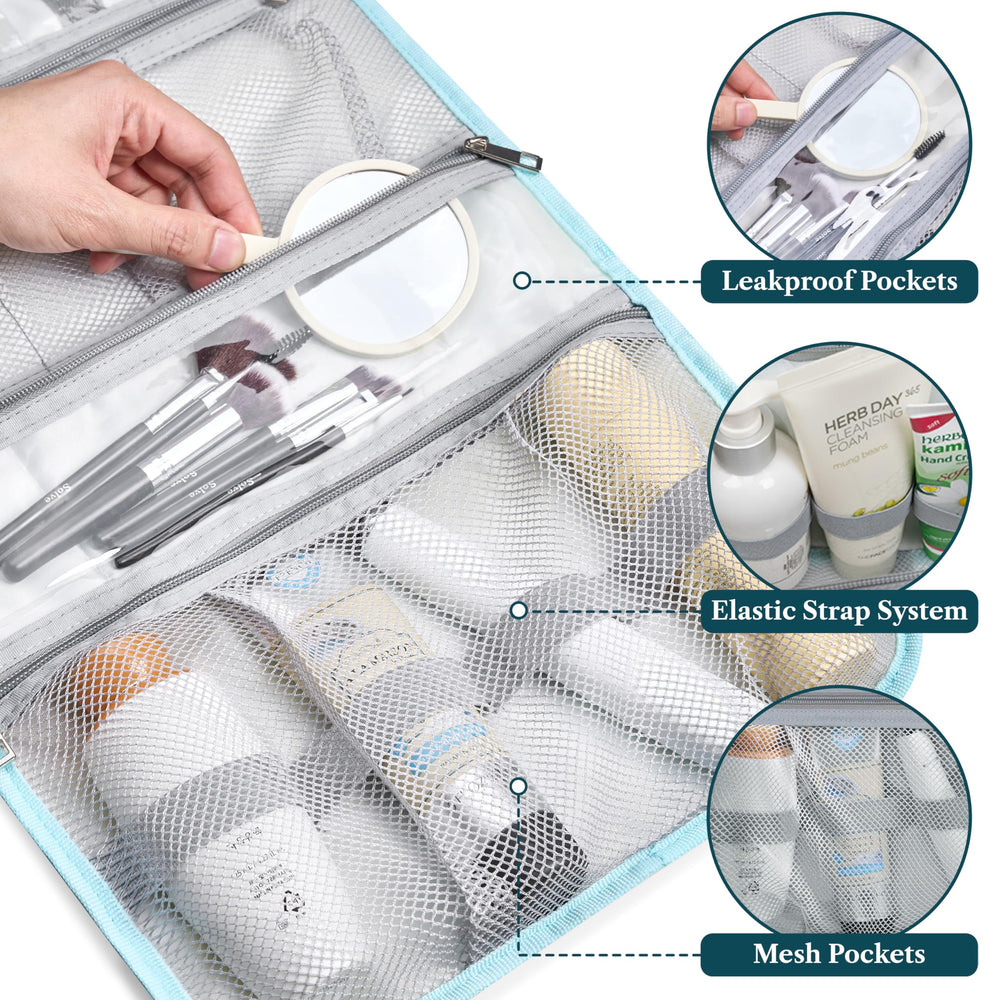 PAVILIA built-in-hook bag for hotel bathrooms.