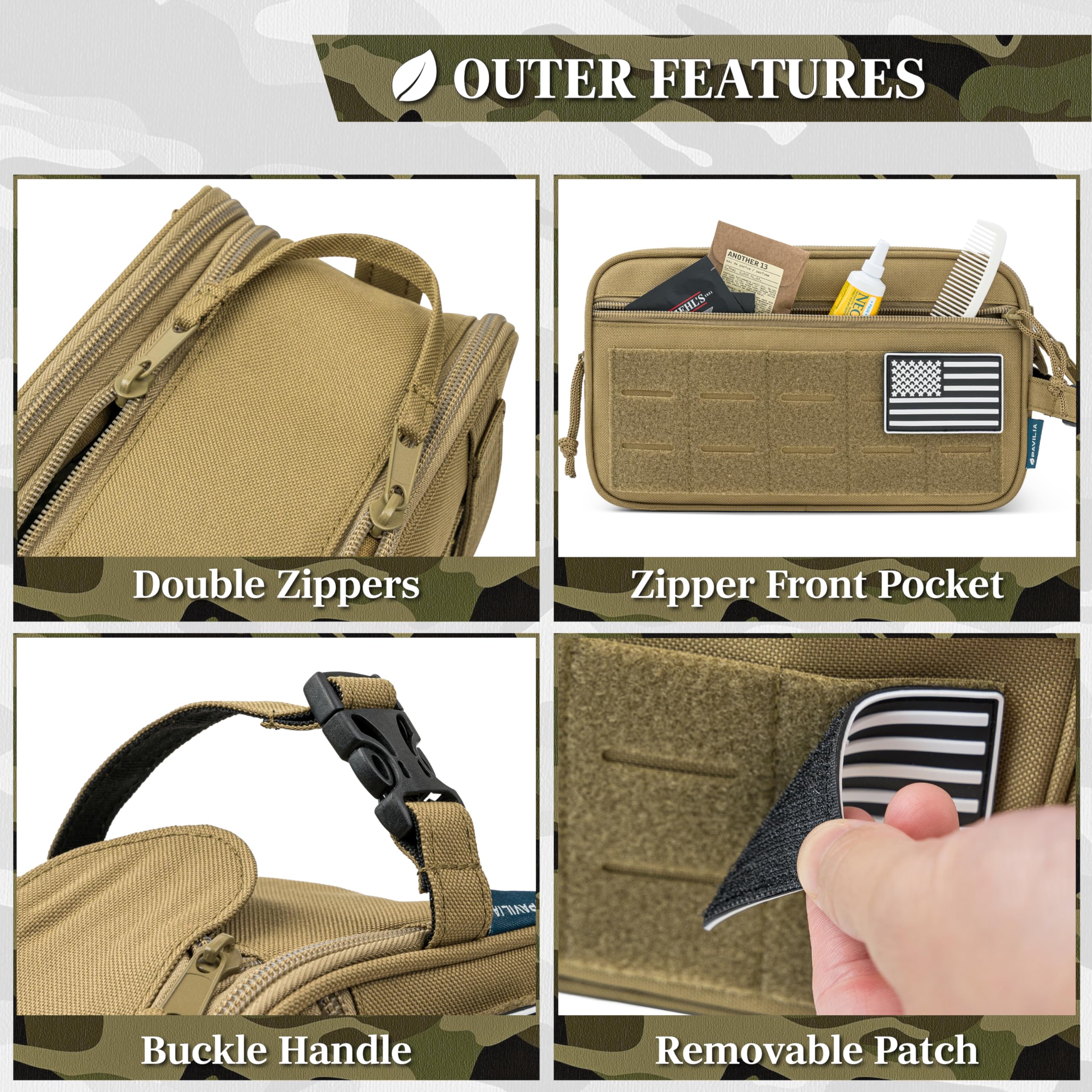PAVILIA back view with MOLLE straps demonstrates expandability for gear.